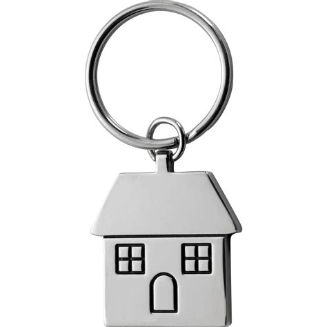 metal house keyring|house shape key rings.